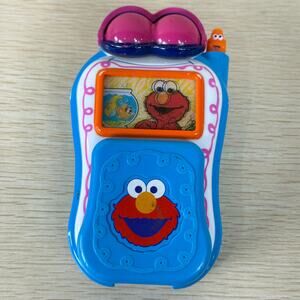 Sesame Street Elmo's World Talking Cell Phone Flip Phone Fisher Price 2002 Y2k